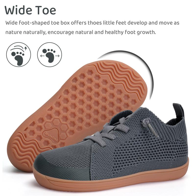 WateLves Toddler Little Kids Wide Barefoot Shoes Boys Girls Minimalist Sneakers Lightweight Breathable Walking Shoes | Naturally Splay | Flexible Fit