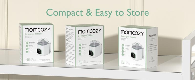 Momcozy Official Washing Block for Momcozy KleanPal Pro Baby Bottle Washer, 120 Detergent Tablets