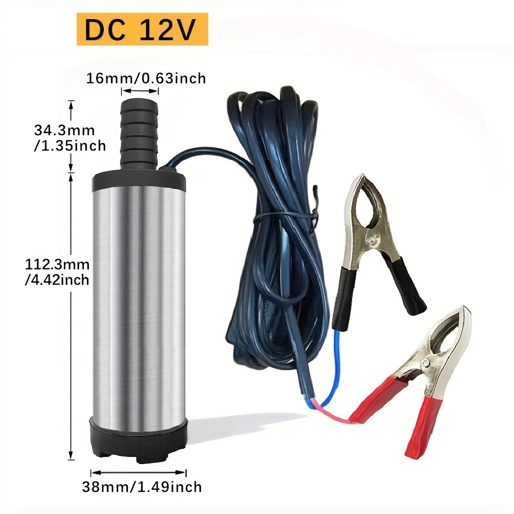 Portable Submersible Pump, DC 12V, Ideal for Diesel, Kerosene & Water - Lightweight, Easy Install, 3m Wire, Coal Oil, Small Size