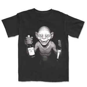 [Sale Up To 45%] Gollum Party Hard Shirt Vintage Bootleg Style Tee Tee Menswear Tshirt Shortsleeve