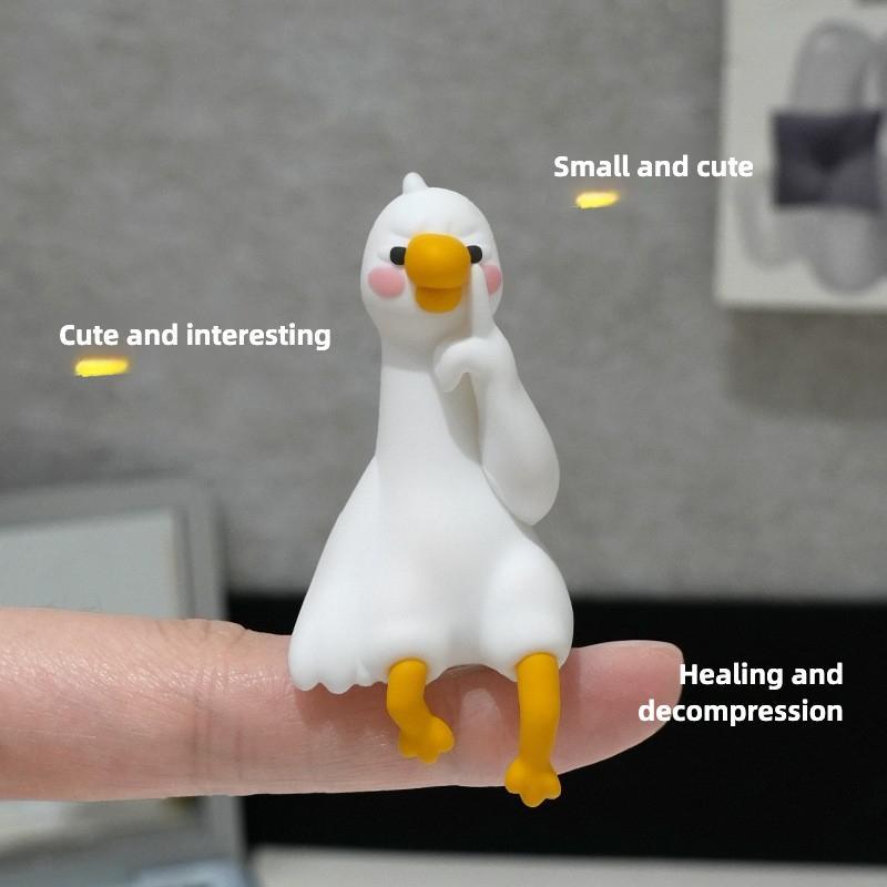 Valentine’s Day Gifts – MUNBYN So Tired Lazy Duck Mini Desk Accessories 2026 New Desk Ornaments Work Partner 3pcs/set Perfect Desktop Decorations for Computer Screens, Office, and Home Decor Black Friday Christmas Gifts