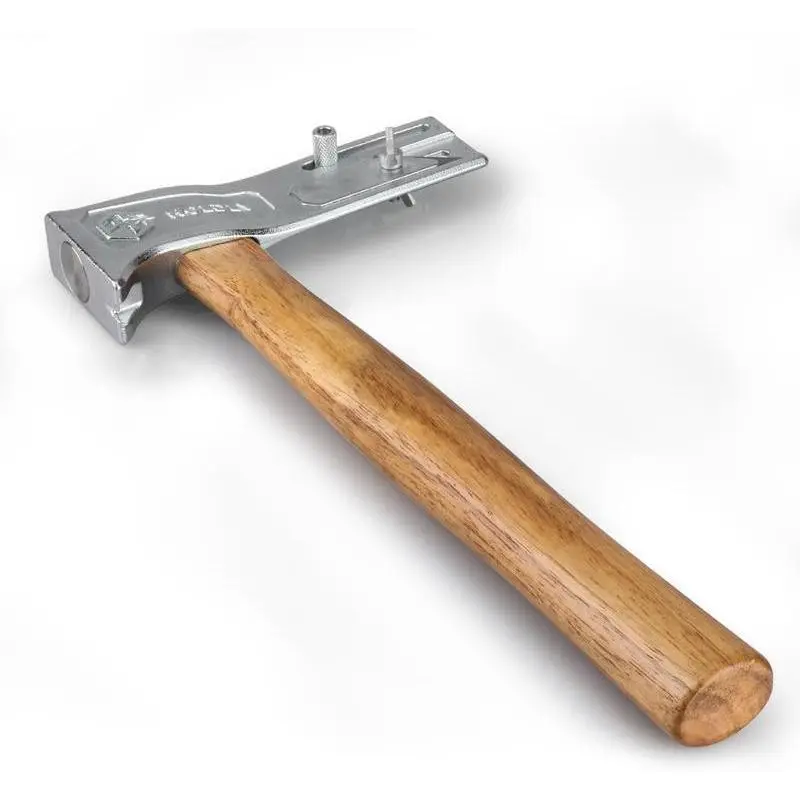 Magnetic Roofing Axe, Magnetic Roofing Hammer, Quick Nail Driver for Roof Nails and Felt Hats, Wooden Handle, Hand Tools