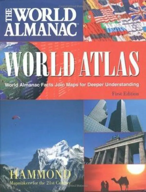 USED Book - World Almanac World Atlas by Hammond World Atlas Corporation (Hardcover) - english