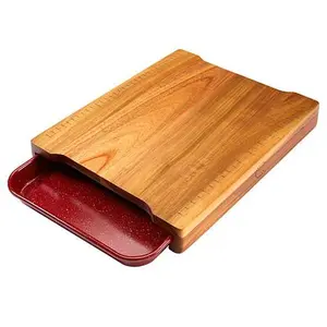 Curtis Stone Acacia Wood Workstation with Micro Sheet Pan