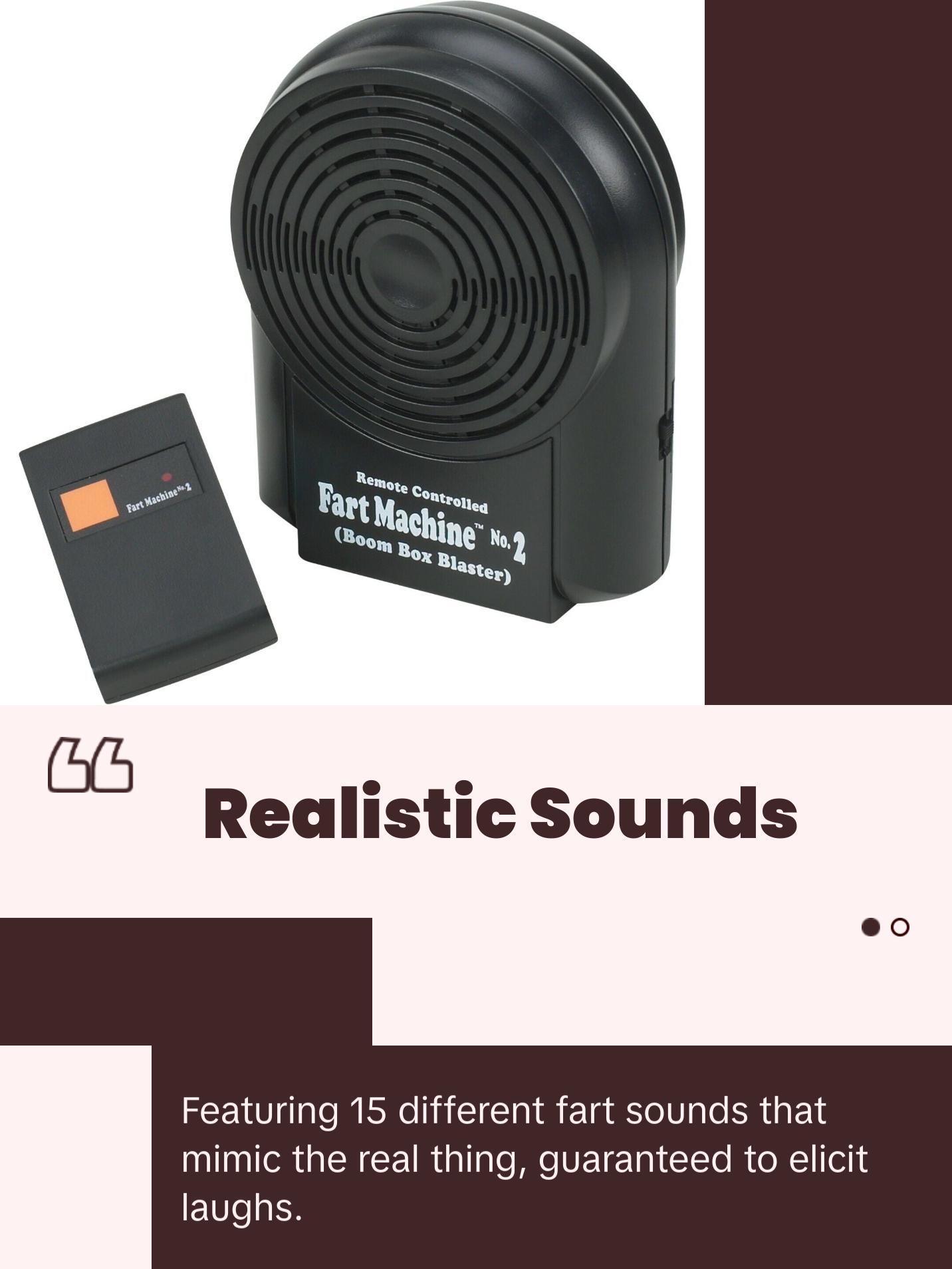 Fart Machine No. 2 💨 - Wireless Remote Control Prank Toy - Hilarious Gag Gift 🤣