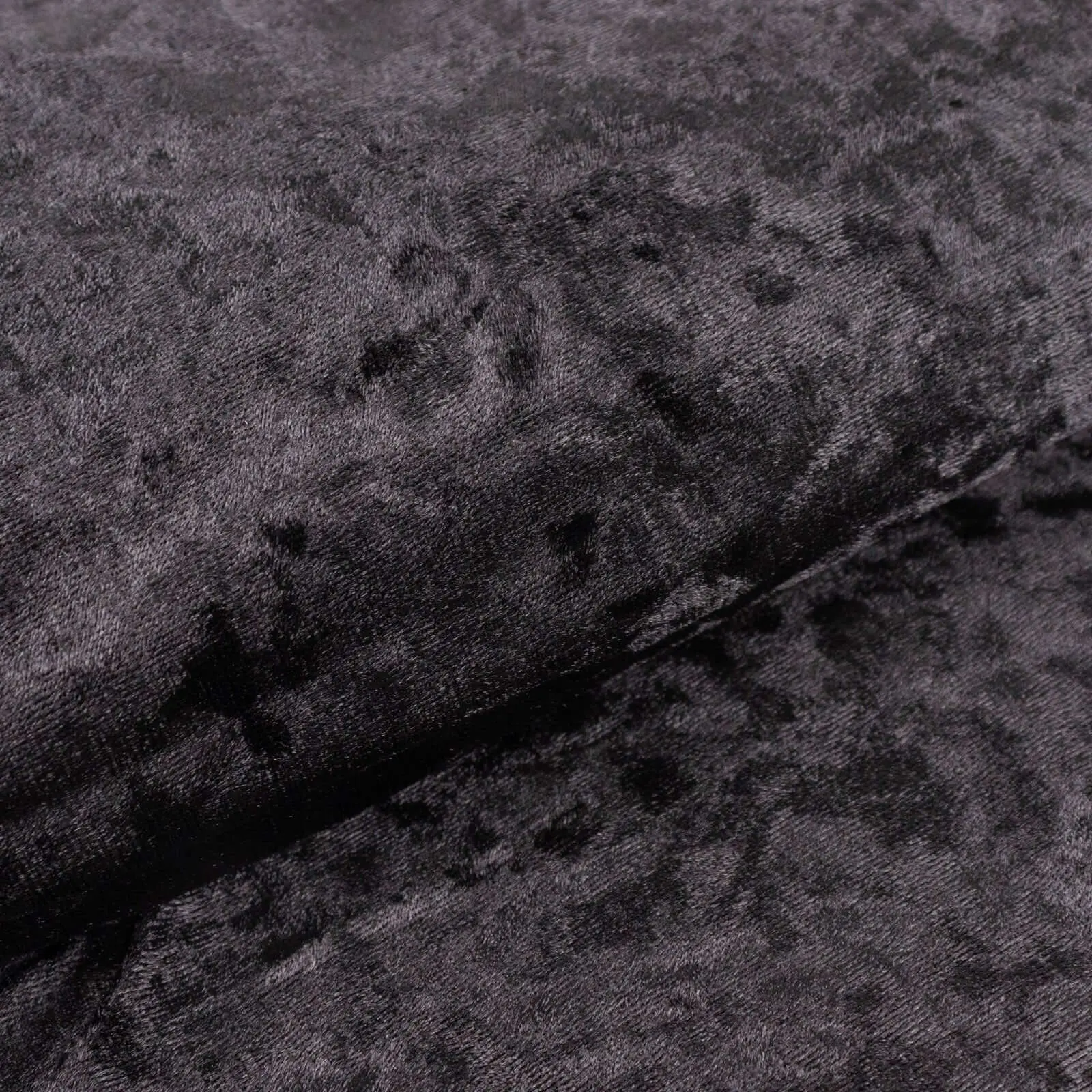 Black Crushed Velvet Fabric Bolt - 65in x 5yd DIY Craft Roll for Photography Decorations, Wedding Arch Decoration, Decorate Wedding Arches