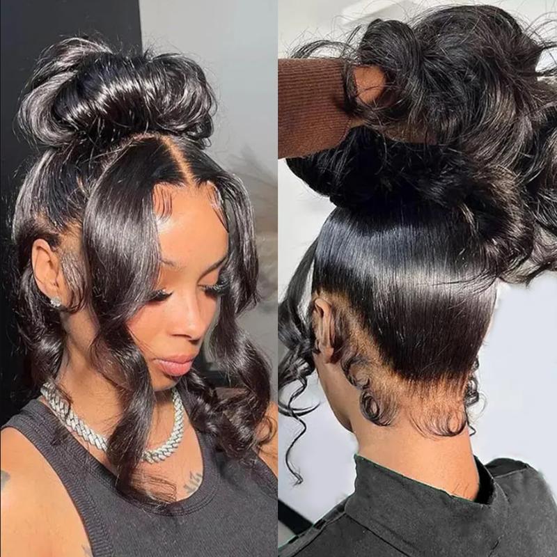 Bling Hair 360 Lace Front Wigs Human Hair 180% Density HD Transparent Body Wave Lace Front Wigs Human Hair Pre Plucked 360 Lace Frontal Wigs for Women