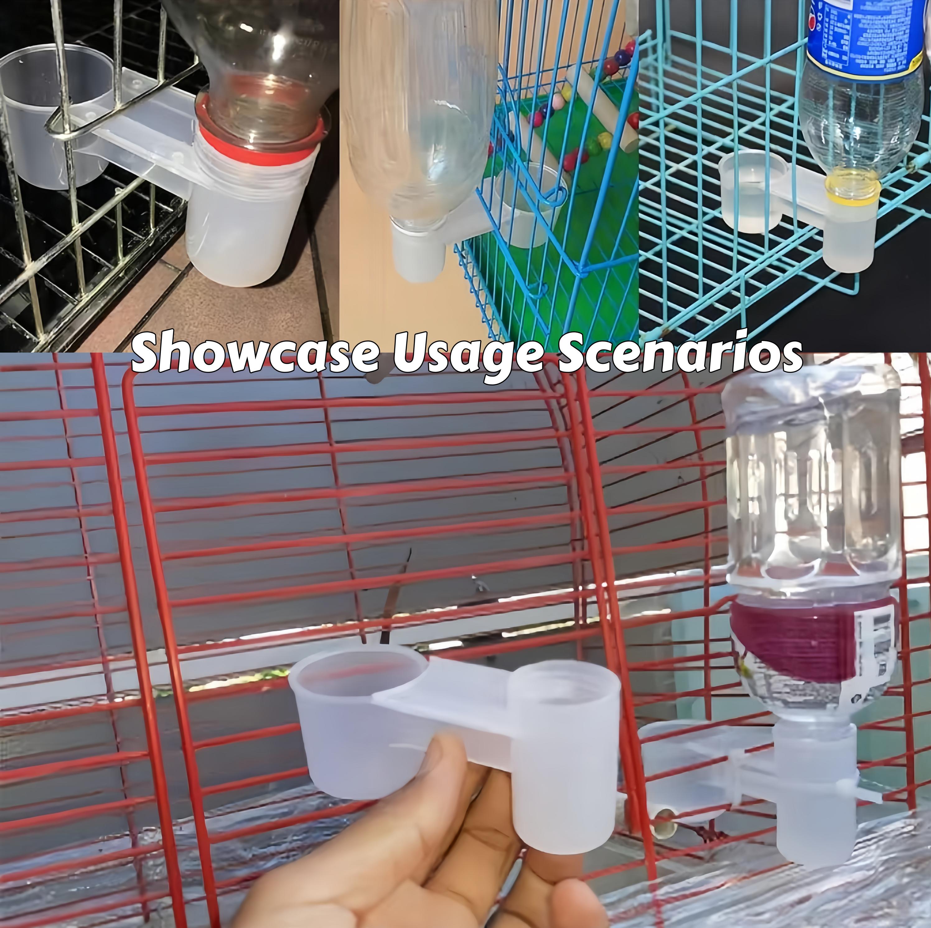 10-Pack Bird Drinker Feeder – Soda Bottle Compatible, Dual-Function Water & Feed Dispenser for Chickens, Pigeons & All Birds