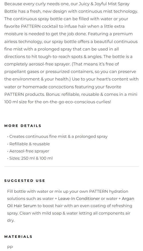 Juicy & Joyful Mist Spray Bottle