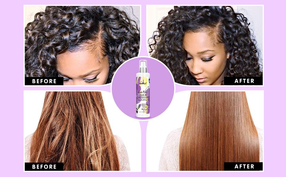 Shea Moisture Coconut & Hibiscus Curl Enhancing Smoothie - Leave-in Conditioner Spray for Curly Wavy Hydrate Hydrating