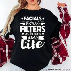 Casual Esthetician Quote Shirt – Unisex Cotton Round Neck Graphic Tee