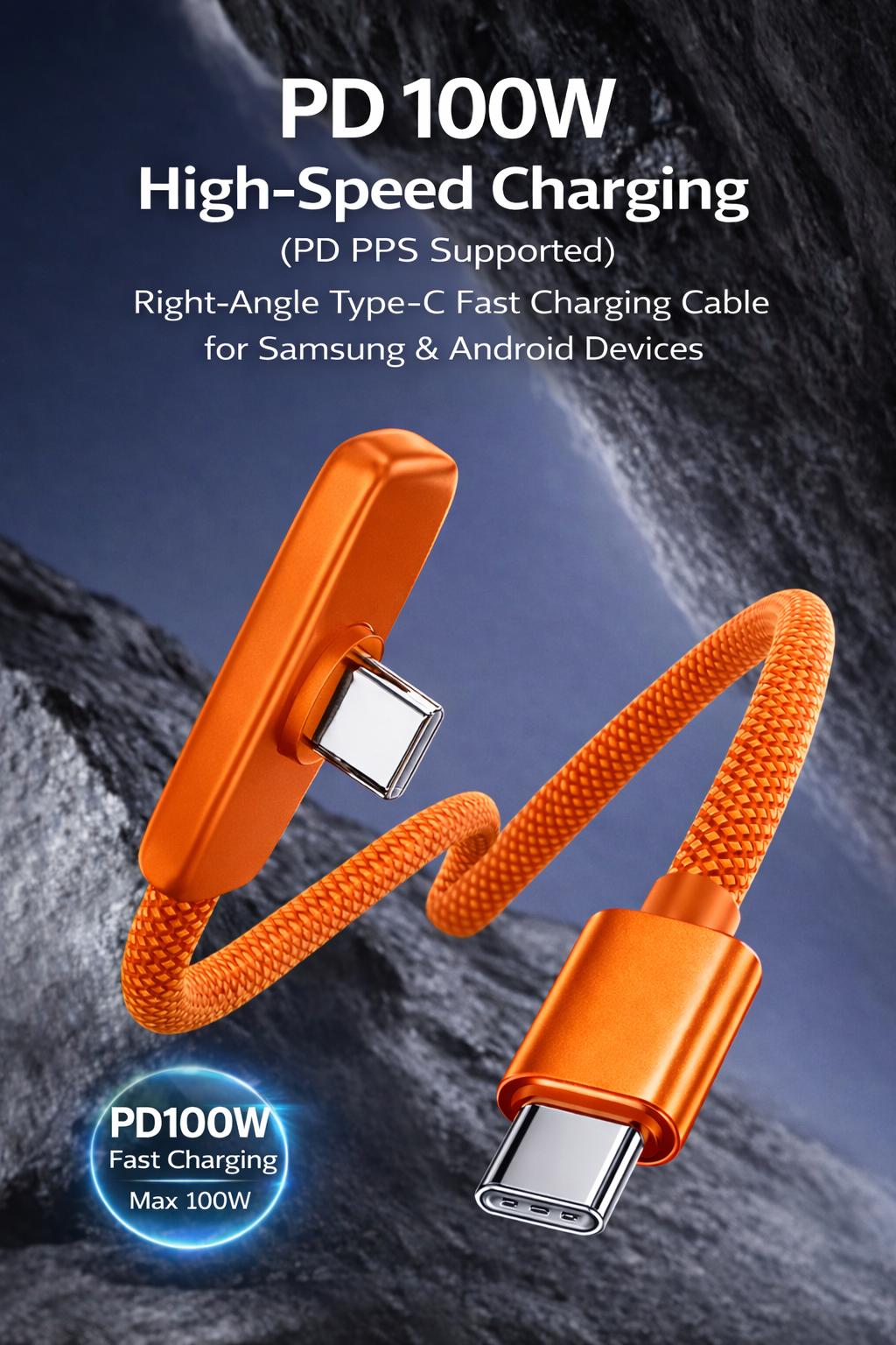 USB-C Right Angle Charging Cable for iPhone 15/16/17 Pro Max 45W Fast Charging 240W Braided Nylon Durable Cord 90 Degree Design for Gaming Bedside Use USB-C to Lightning Chargers 3.3ft 6.6ft Lengths 1 2 Pack