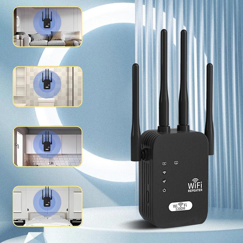 WiFi Extender 2026, AC1200 Dual Band (5GHz/2.4GHz) Signal Booster, Covers 10,000 sq. ft & 50 Devices, Repeater with Ethernet Port for Home, Gifts WiFi Extender 2026, AC1200 Dual Band (5GHz/2.4GHz) Signal Booster, Covers 10,000 sq. ft & 50 Devices, Repeater with Ethernet Port for Home, Gifts