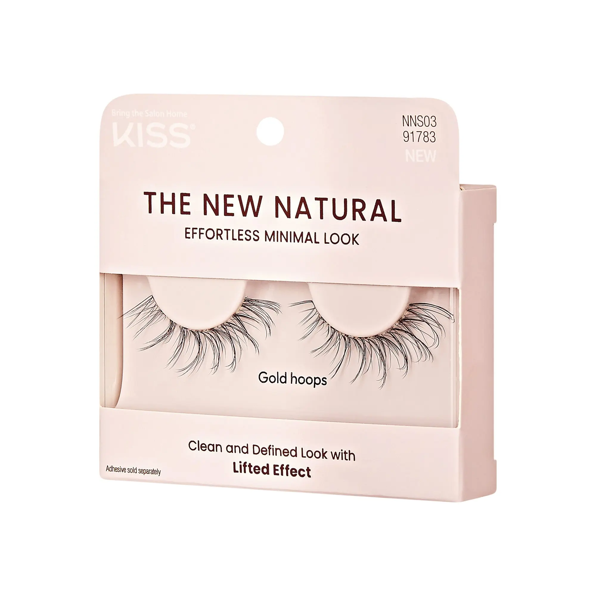 Kiss The New Natural – Full Strip - Gold Hoops