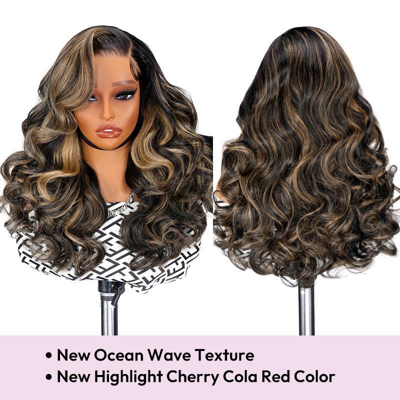 [NEW IN] West Kiss Glueless Wig Side Part Highlight Blonde Body Wave 13x4 Lace Front Wig Human Hair Pre Cut Pre Plucked Hairline Wigs TikTokShopSpringGlowUp