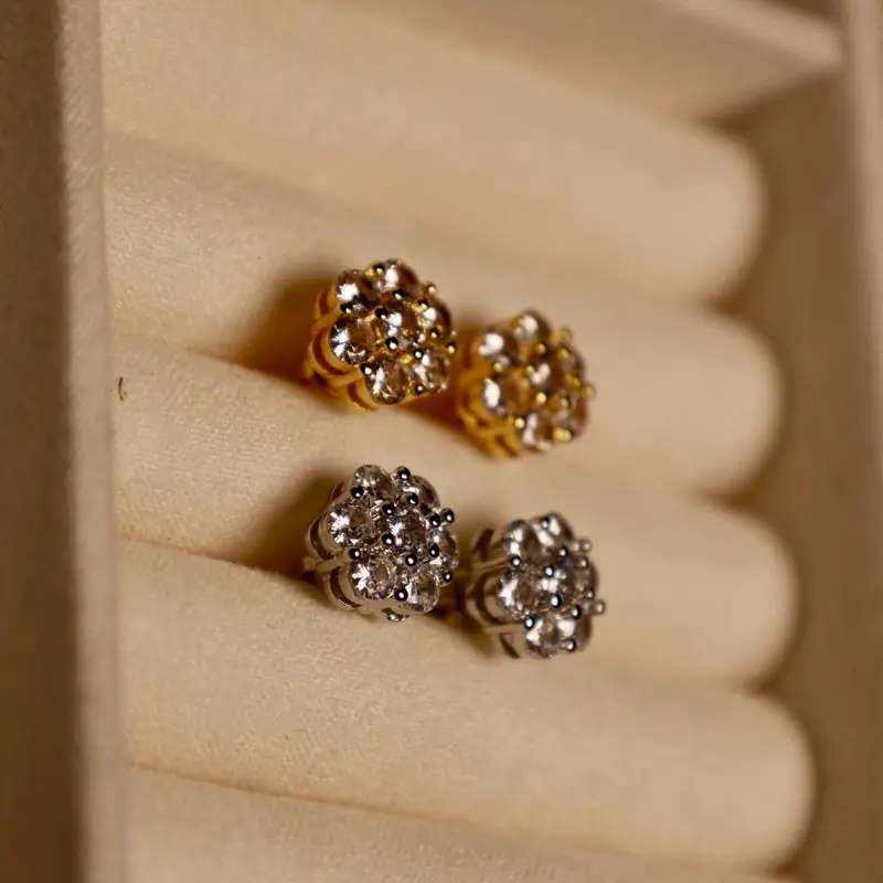 Flower Diamond Earrings