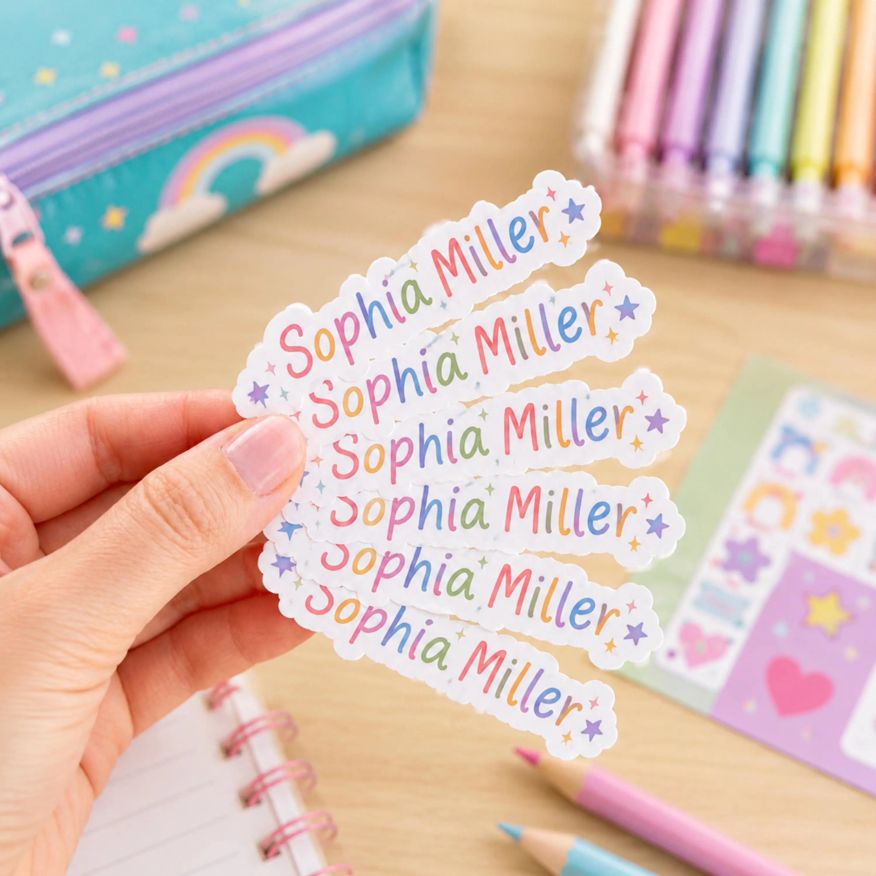 [ DM your custom name.] 1 Custom Name Label for Kids, Waterproof School Sticker, Personalized Name Decal