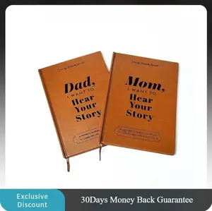 Mom and Dad, I want to hear your stories, guide meaningful diaries, write different stories, and be a New Year's gift for Mom and Dad-  Diary Daily Guided Journal Hardcover Journal