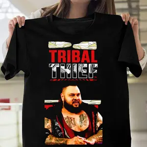 Bronson Reed Black Graphic T-Shirt – Wrestling Fan Casual Wear