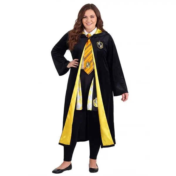 Plus Size Adult Deluxe Harry Potter Hufflepuff Robe Costume
