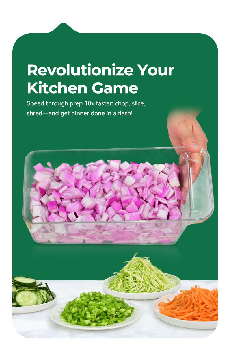 SUSTEAS Vegetable Chopper Mandoline Slicer,6 Blade Pro Food Chopper, Onion Potato Dicer, Veggie Cutter for Salad, Carrot, Cucumber Home Kitchen Gadgets Accessories Essentials(10 in 1, Grayish White)Essentials 10 in 1 White SUSTEAS Vegetable Chopper Mandoline Slicer,6 Blade Pro Food Chopper, Onion Potato Dicer, Veggie Cutter for Salad, Carrot, Cucumber Home Kitchen Gadgets Accessories Essentials(10 in 1, Grayish White)Essentials 10 in 1 White