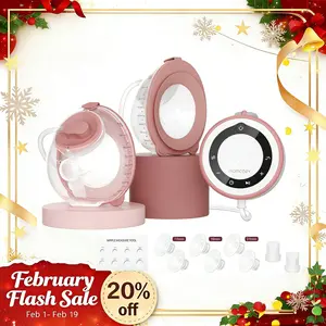 Momcozy Breast Pump V1 Pro, Hands-Free Portable Wearable Breast Pump, Upgraded Breast Pump, 3 Fine-Tuned Rhythms, 15 Levels, with Leak-Proof DoubleFit Flange, Comfort Red