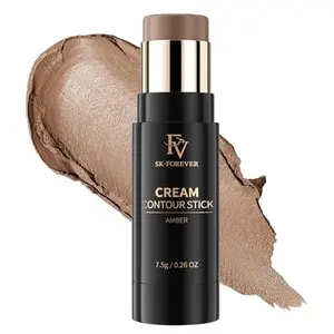 FV Contour Stick Cool Toned, Creamy, Blendable Formula for a Natural, Waterproof Finish, Long-Lasting Face Sculpting Makeup For Fair to Light Skin, Cruelty-Free & Beginner Friendly, Shade 01 Amber