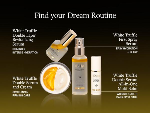 [OFFICIAL d'Alba] White Truffle Double Serum All-in-one Multi Balm - Vegan Skincare with Vitamin C and Vegan Collagen, 3-in-1 Anti Wrinkle, Eye Treatment, Dark Spot Remover