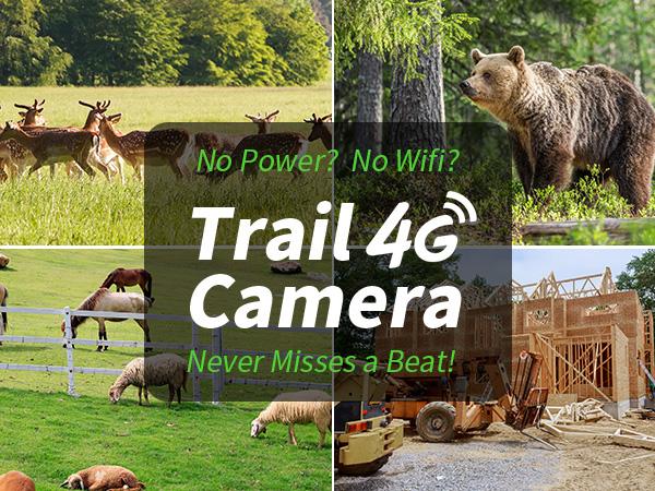 4G LTE Cellular Solar Powered Surveillance Security Camera CB84S – 2K HD Video 360° View, No WIFI, Remote APP Controlled, Motion Activated, Night Vision, Outdoor, 4G Data Card Included (Data refill is required)