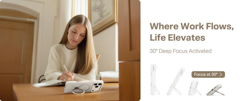 TORRAS Ostand Q3 Silicone for iPhone 17 Pro Max Case, Fit for MagSafe, 360 Spin Stand, Soft Liquid Silicone Cozy Grip, Camera Control, Protective Case