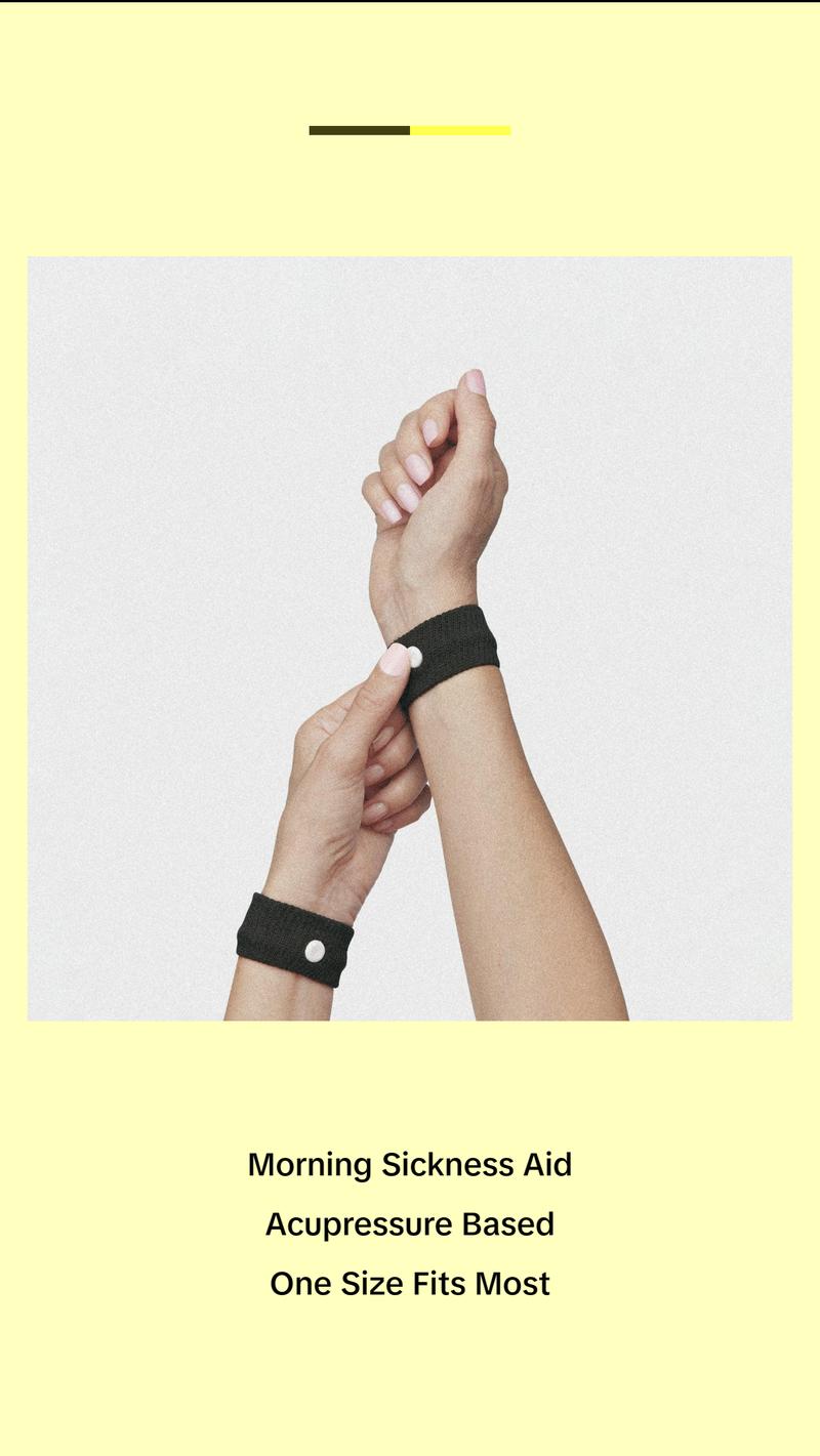 Nausea Relief Bands – Natural Acupressure Wristbands for Motion & Morning Sickness