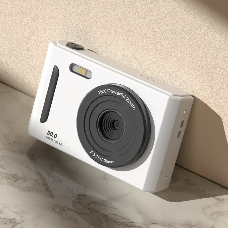 Vintage CCD Point & Shoot Digital Camera - 5000p HD, Compact, Durable, Portable Body, Ideal for Students, Holiday Gift for Friends, Occasion