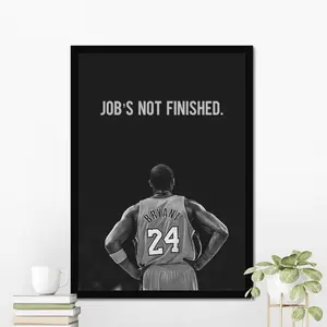 Kobe Bryant Motivational Poster, Inspirational Wall Art, Home Gym Decor