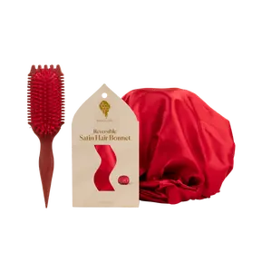 Slay & Stay: Volume EdgeLift Curl Brush + Bonnet by Bounce Curl