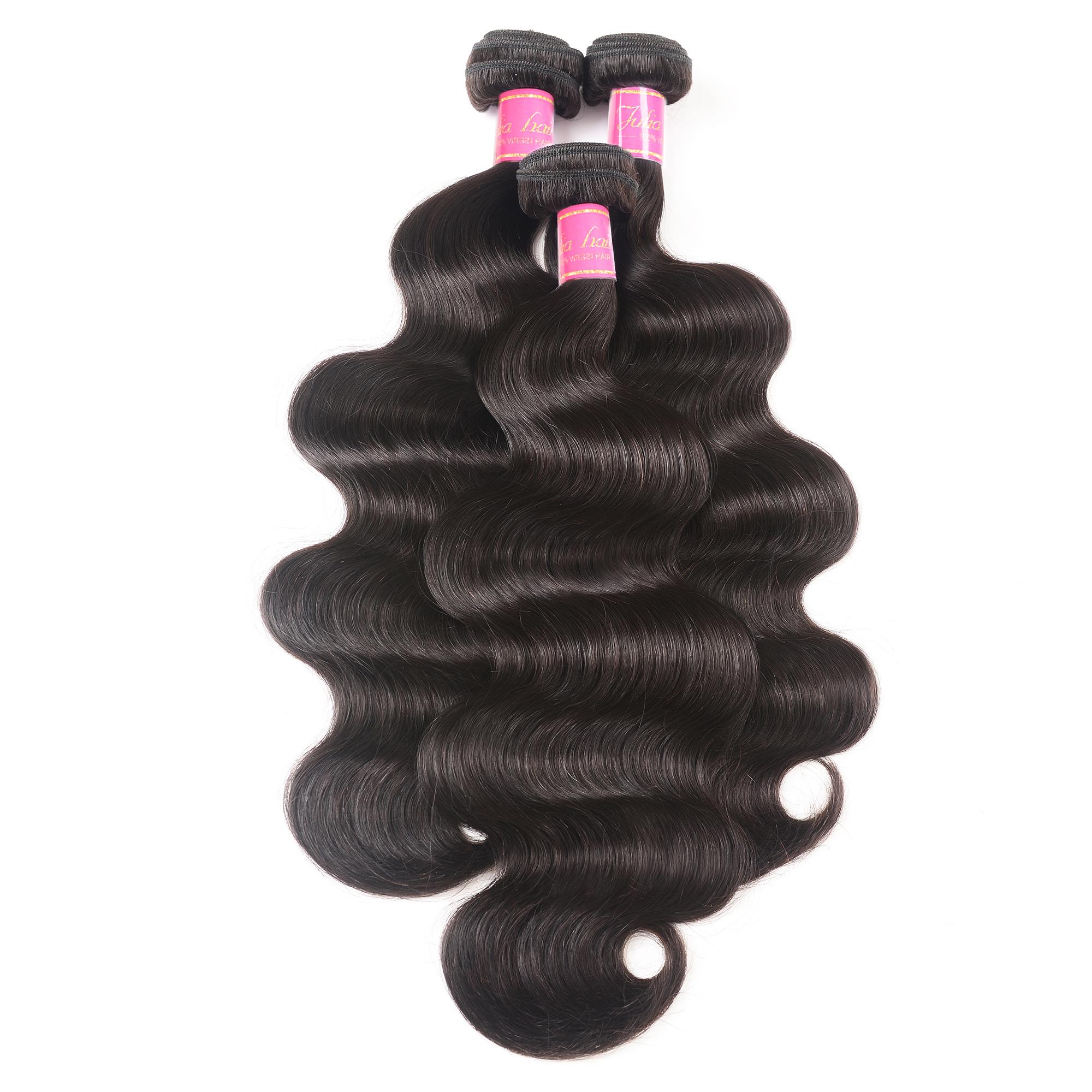 Weft Hair Nadula Body Wave Bundle(s) 8-30 Inch Virgin Human Hair Weave 100% Virgin Hair Soft & Bouncy Glueless No Shedding 100g/pcs TikTokShopSpringGlowUp Greenish