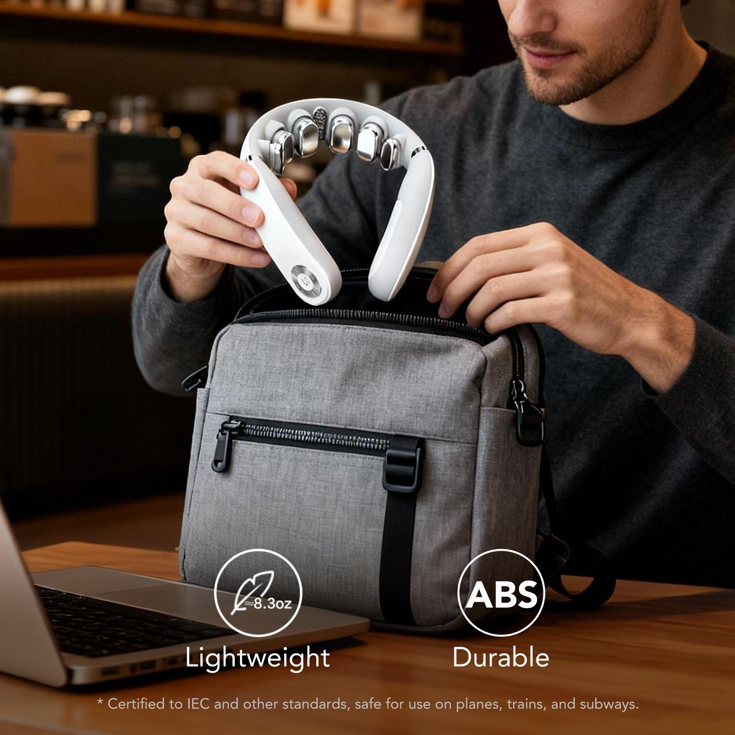 SKG GS500-N Deep Neck Massager with Heat for Daily Stress Relief, Best Gift