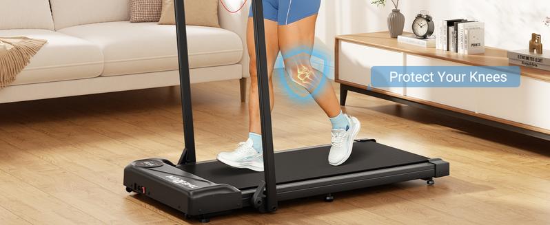 THERUN Foldable Walking Pad Treadmill, with/without Handle, Low-Noise Motor 300 lbs Load Shock Absorption LED Display & Remote Control Compact Treadmill for Home & Office Exercise THERUN Foldable Walking Pad Treadmill, with/without Handle, Low-Noise Motor 300 lbs Load Shock Absorption LED Display & Remote Control Compact Treadmill for Home & Office Exercise