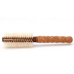 Ibiza Hair Brush -  Boars Hair Brush for Fine or Color Treated Hair - Salon Quality - Heat Resistant 55mm Round Brush