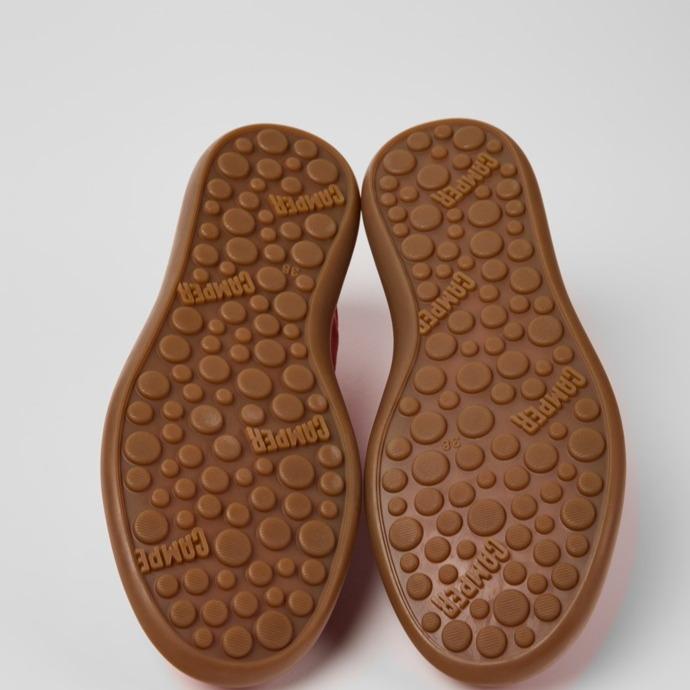 Pelotas Soller Red Nubuck and Leather Sneakers for Women with OrthoLite Recycled Footbeds and Rubber Outsoles