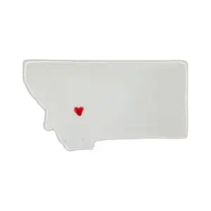 Helena Ceramic Fridge Magnet - Unique Handmade Montana State Decor Gift