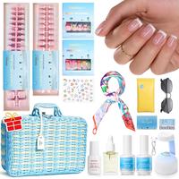 Summer Pretty-S-Square-PINK-Kit-w/UV Lamp-Hand&Toe