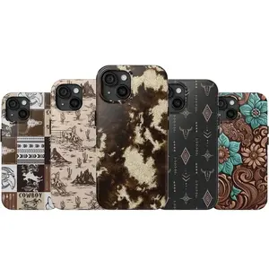 Western Rodeo Phone Case – Vintage Cowboy & Howdy Cowgirl Boho Aesthetic Design | Rustic Country Western Style | Durable Tough Protective Cover | Perfect Gift for Her or Him | Compatible With iPhone 11–17