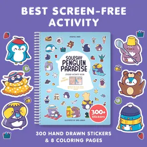 Squishy Penguins Sticker Book