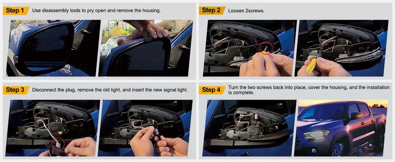Nilight Side Mirror Marker Light Sequential Amber Left Right Turn Signal Lights Smoked Lens Plug and Play Waterproof Compatible With Toyota Tacoma RAV4 XA50 Highlander XU70 Leds Nilight Side Mirror Marker Light Sequential Amber Left Right Turn Signal Lights Smoked Lens Plug and Play Waterproof Compatible With Toyota Tacoma RAV4 XA50 Highlander XU70 Leds