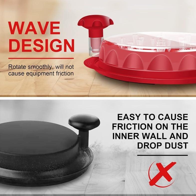 Triturador de pollo - Chicken Shredder Tool Twist Large Stable Anti-Slip BPA Free Meat Shredder Tool Twist Ergonomic Handle Meat Grinder Dishwasher-safe Transparent Lid