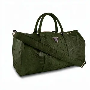 Mint 'Crocodile' Duffle Bag (Green)