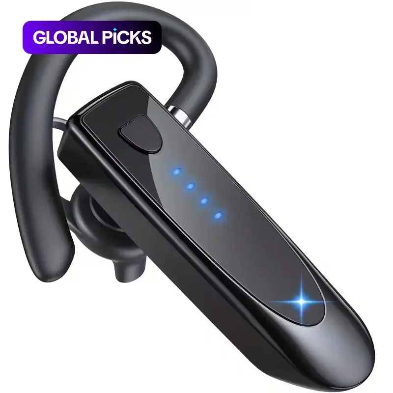 29-Hour Music Playback Wireless Earbud Headset with 180-Hour Standby Time, Built-In Mic and Dual-Device Connectivity, Waterproof sports earbuds, Water-Resistant Lightweight Portable Earphones In-Ear Sports Earphones for Office, Drivers, USB Rechargeable