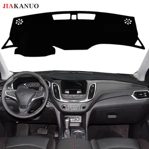 JIAKANUO Dash Cover Mat for 2016-2023 Chevrolet EQUiNOX or EQUiNOX RS  Dashboard Pad Carpe Sunscreen Heat Insulation Anti Glare Reflective Protection Black Polyester with Silicone Anti Slip Particles (BLACK)