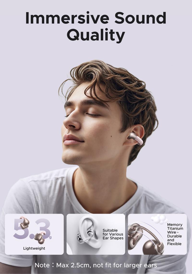 UGREEN Wireless Earbuds Bluetooth 5.4 Headphones Sport with Earhooks,48H Playtime,Fast Charging Case,Noise Cancelling Mic for Running Gym Workout ,earclip design，TikTokShopBlackFriday ,TikTokShopHolidayHaul