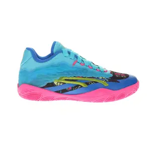 PUMA Womens Stewie 3 Midnight In Tokyo Basketball Sneakers Shoes Casual - Blue, Pink